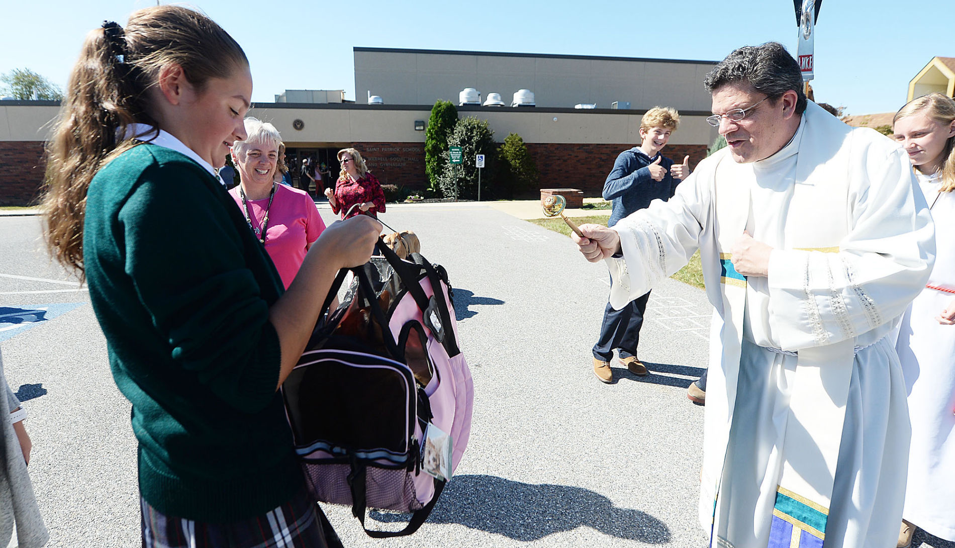Saint Patrick School Pet Blessing
